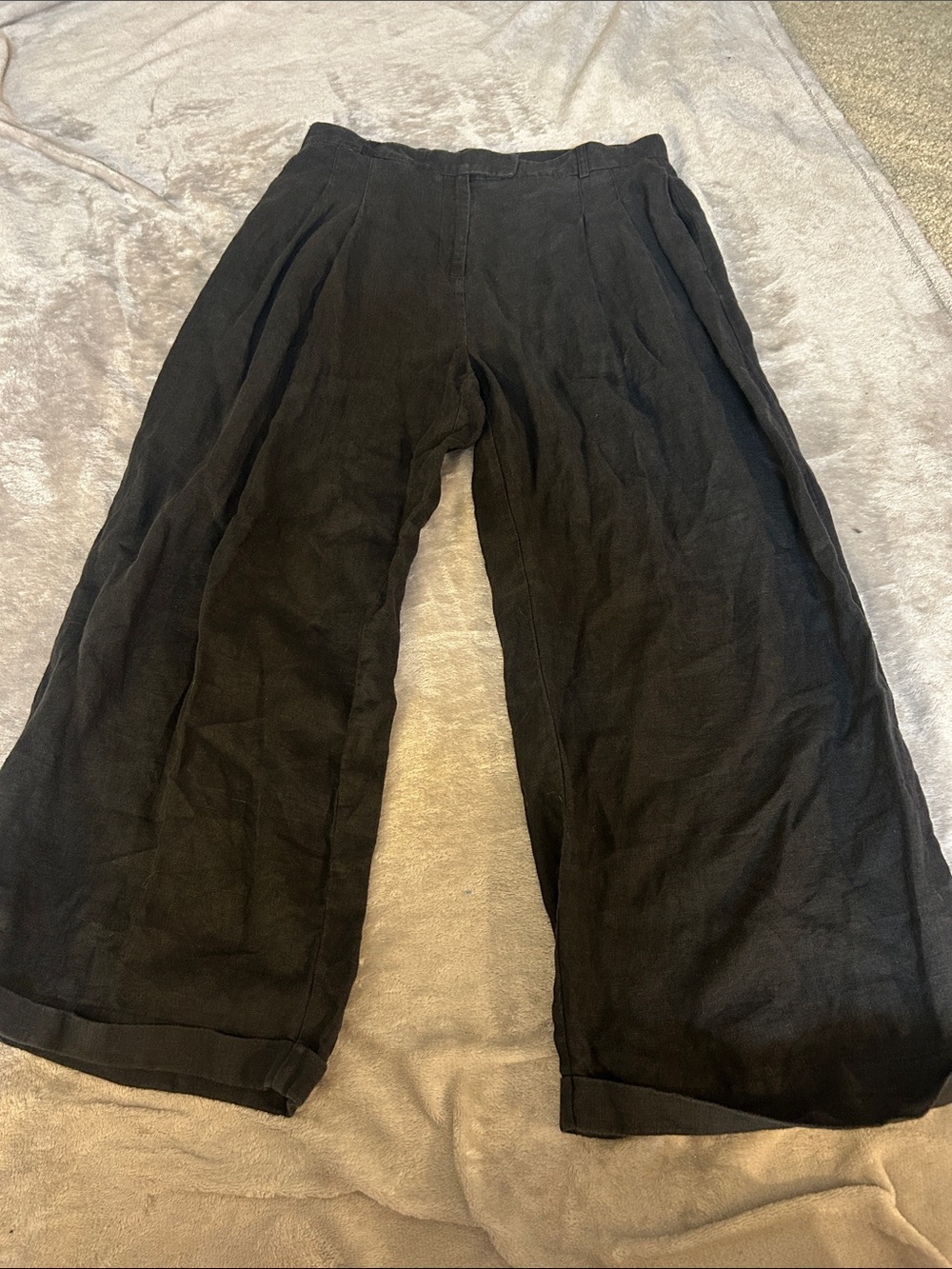 Free people linen wide leg pant